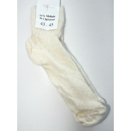 Socquettes en mohair - écru