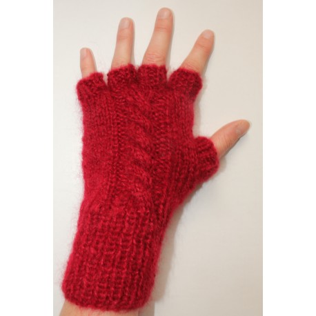 Mitaines classiques rubis