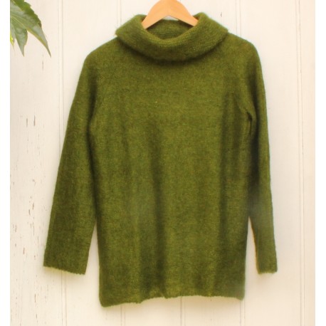 Pull col boule - mousse