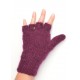 Mitaines moufles - prune