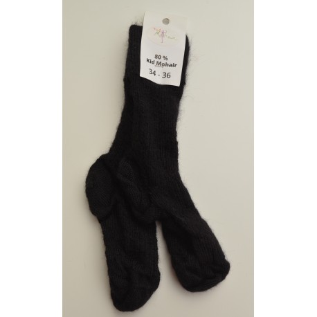 Chaussettes en mohair - noir