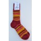 Chaussettes en mohair - rayé rubis mangue terra cota