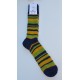 Chaussettes en mohair - rayé nocturne mangue anis