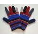 Gants crochetés en mohair et soie - multicolore hiver