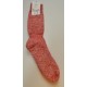 Chaussettes en mohair et laine - chiné rouge
