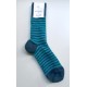 Chaussettes en mohair - rayé lagon nocturne