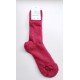 Chaussettes en mohair - framboise