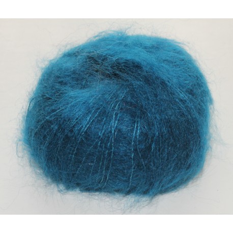 Fil à Tricoter Mohair + Merinos 250 G - Vert, Cône, Aiguilles 4, Crochet 1.5, Quatre Saisons